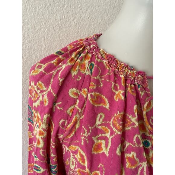 Revolve House of Harlow 1960 Dress Mini Print Tiered Babydoll Boho - Picture 3 of 15